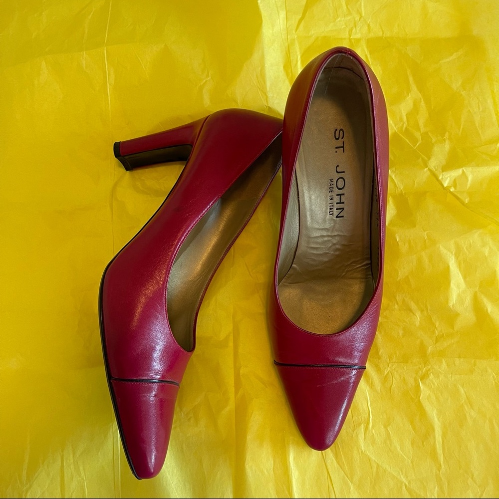 St. John red heels size 7 1/2 B